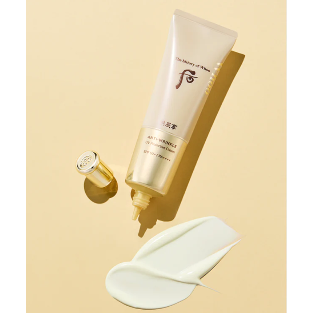 THE WHOO Gongjinhyang Anti-Wrinkle UV Protective Cream SPF 50+ PA++++ 50ml