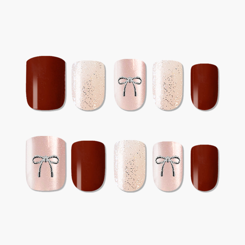 MUZMAK Nail Tips 36pcs #Cherry on top(Regular)