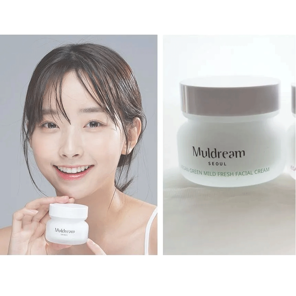 Muldream Vegan Green Mild Fresh Facial Cream 60ml