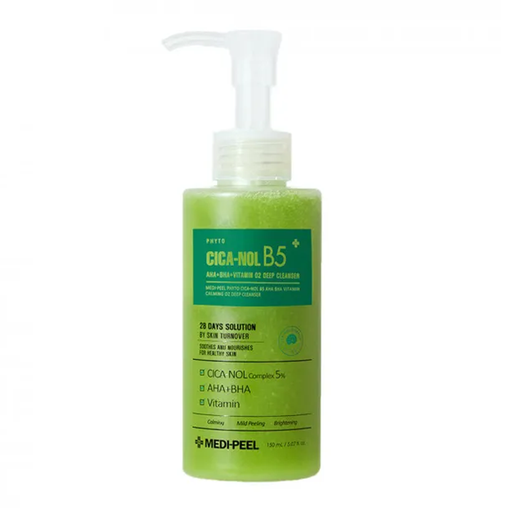 MEDI-PEEL Phyto Cica-nol B5 AHA BHA Vitamin Calming O2 Deep Cleanser 150ml - DODOSKIN