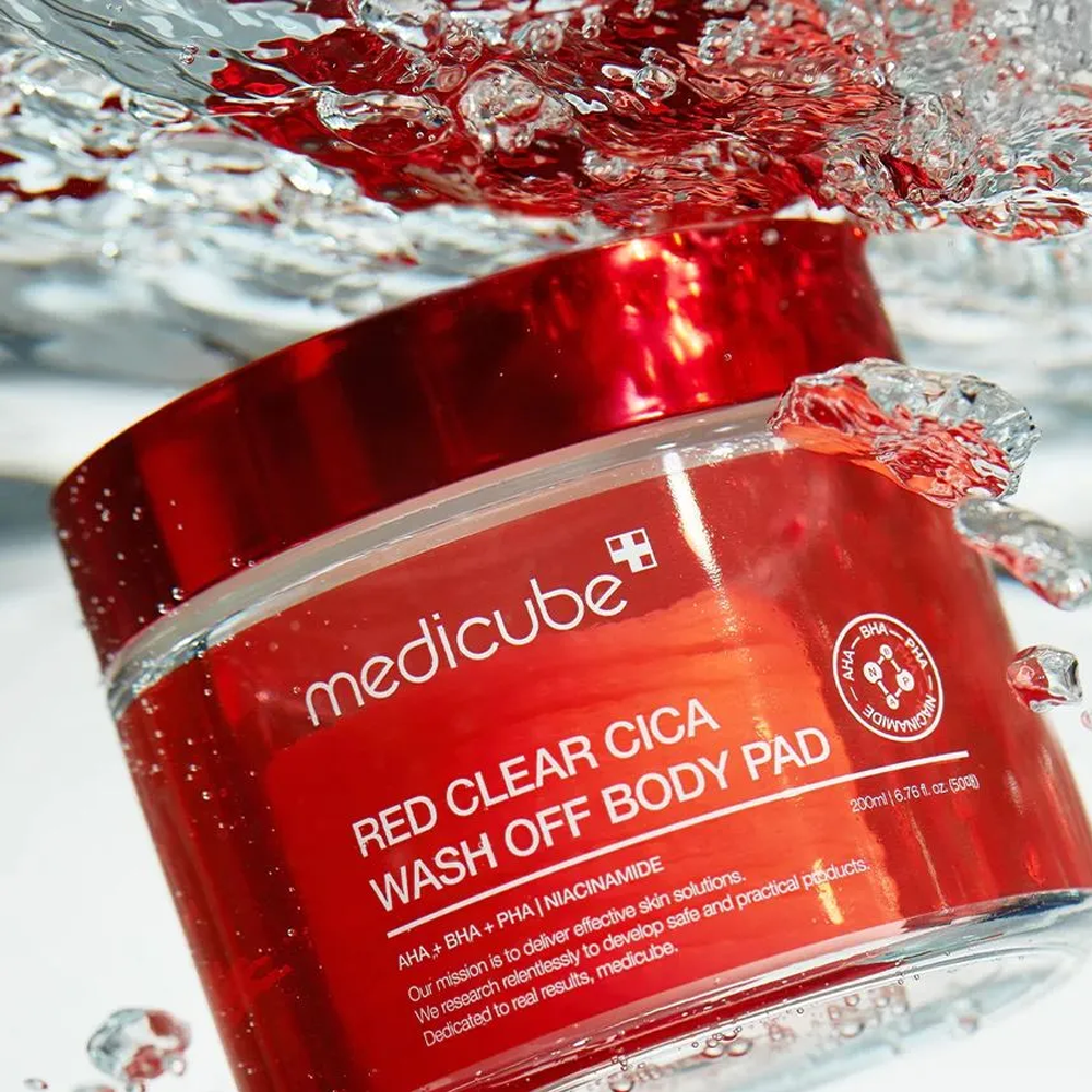 MEDICUBE Red Clear Cica Wash Off Body Pad 50 pads - DODOSKIN