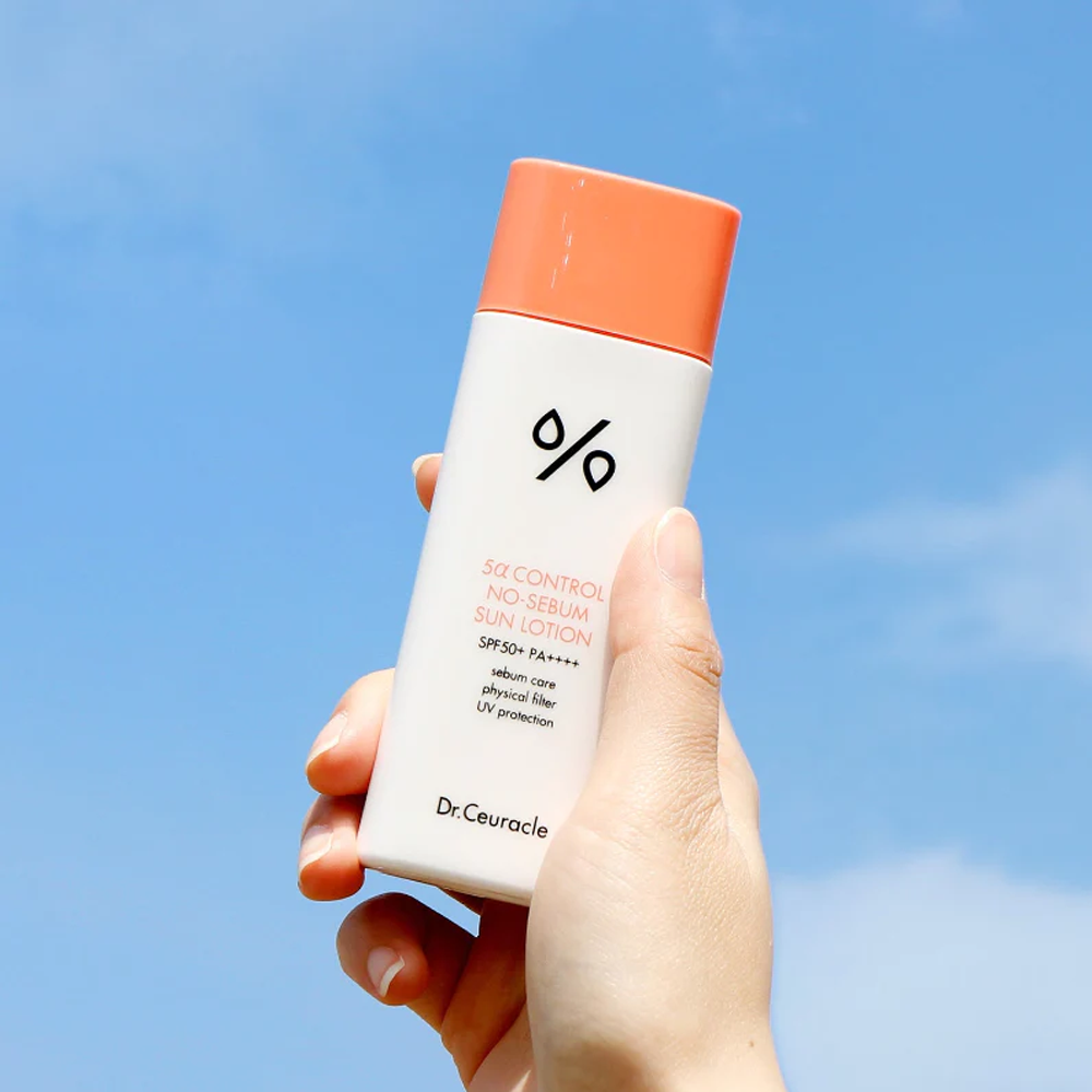 Dr.Ceuracle 5α Control No-Sebum Sun Lotion SPF50+ PA++++ 50ml - DODOSKIN