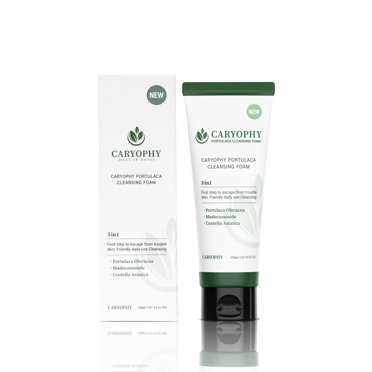 (Matthew검수) CARYOPHY Portulaca Cleansing Foam 150ml - DODOSKIN