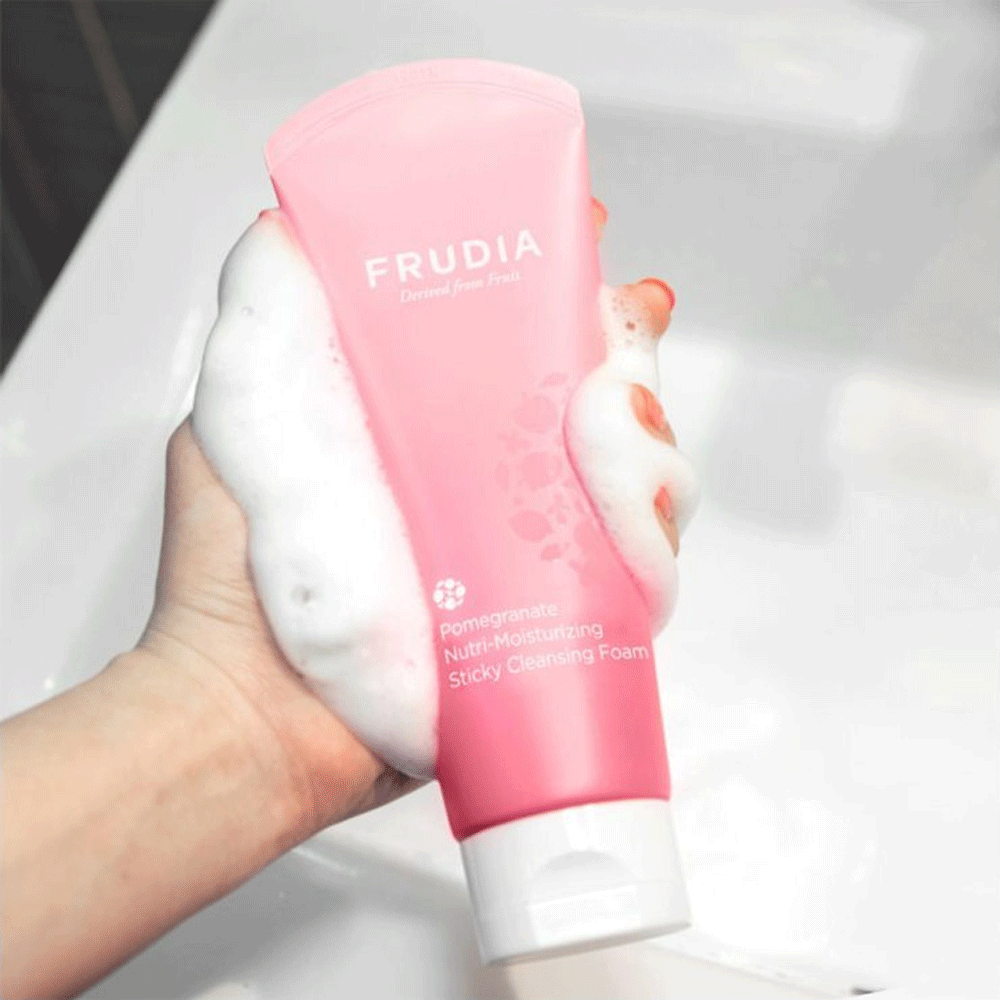 FRUDIA Pomegranate Nutri-Moisturizing Sticky Cleansing Foam 145g - DODOSKIN