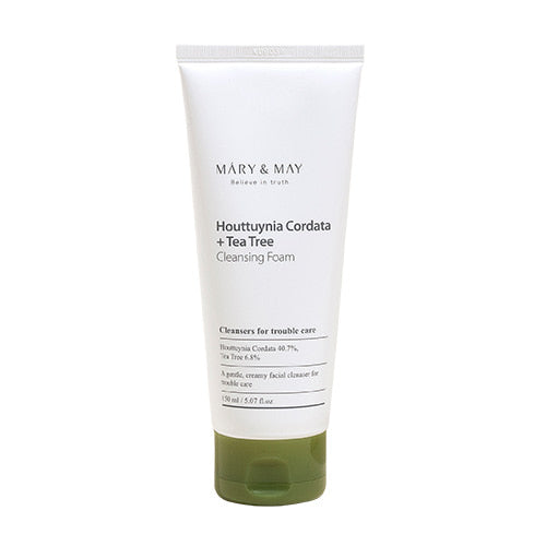 Mary&May Houttuynia Cordata+Tea Tree Cleansing Foam 150ml - Dodoskin