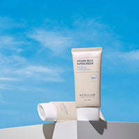 (Matt) ECOLLINE Vegan Milk Sunscreen SPF50+ PA++++ 50ml - DODOSKIN