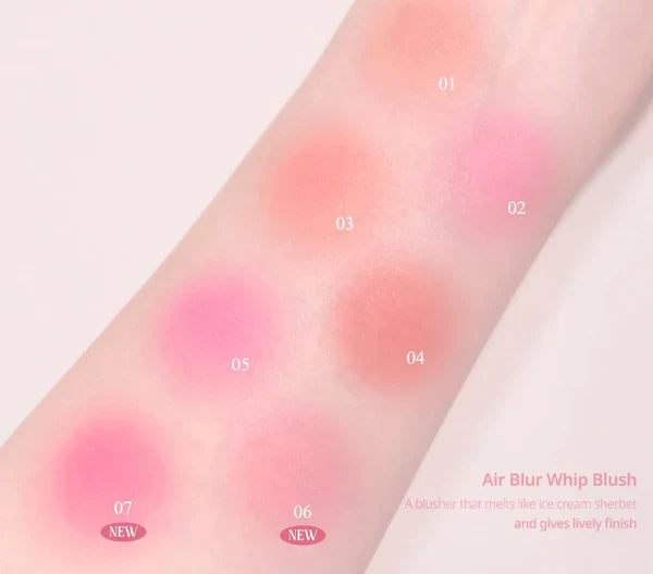 CLIO Air Blur Whip Blush (7colors) 3g - DODOSKIN