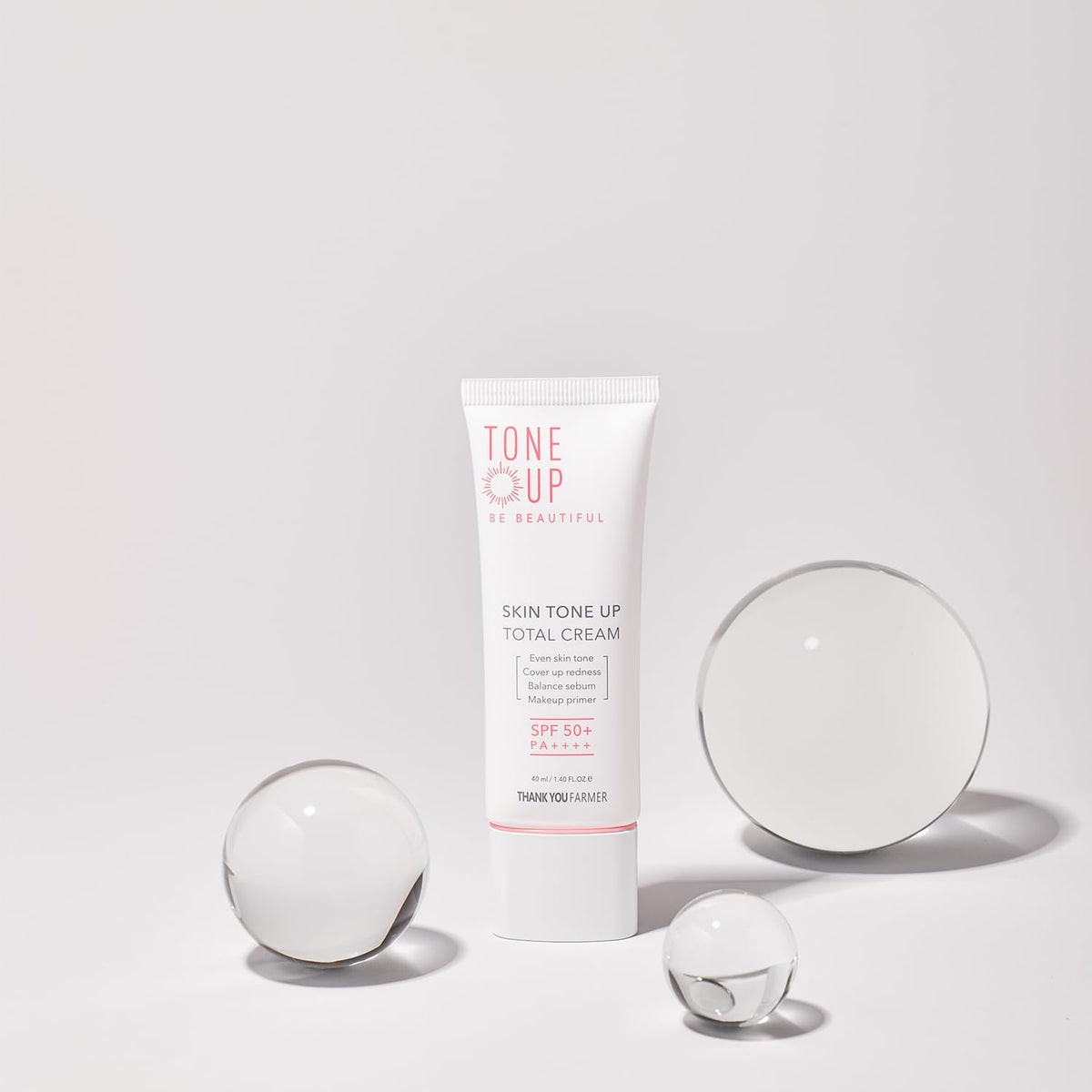 (Matthew검수) THANK YOU FARMER Skin Tone Up Total Cream SPF50+ PA++++ 40ml - DODOSKIN