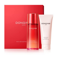 DONGINBI 1899 Single Essence EX 70ml & Cleansing Foam 50ml Special Set - Anti-Aging face essence with Korean Red Ginseng for Radiance and Repair - Dodoskin