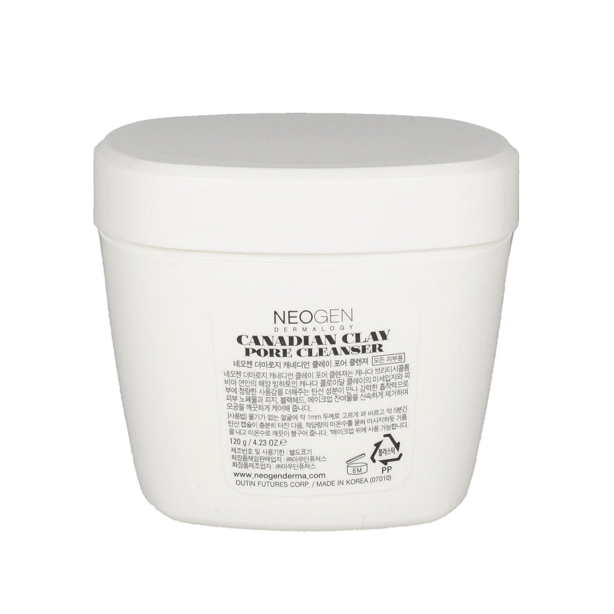 NEOGEN DERMALOGY Canadian Clay Pore Cleanser 120g - DODOSKIN