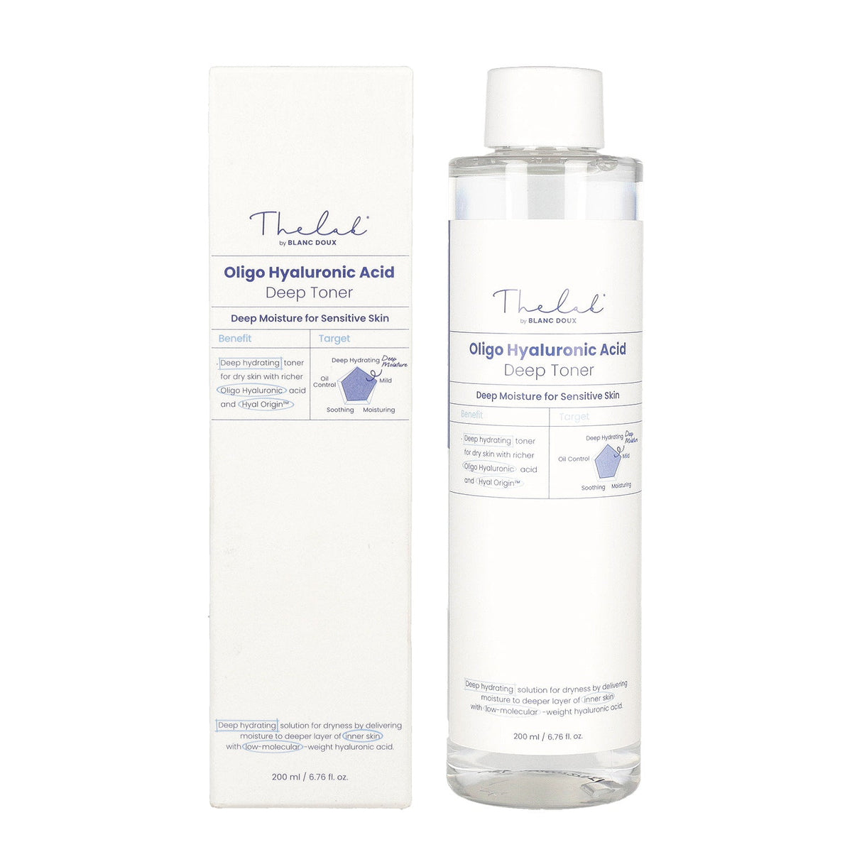 THE LAB by blanc doux Oligo Hyaluronic Acid Deep Toner 200ml - DODOSKIN