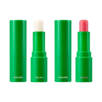 AMUSE Vegan Green Lip Balm 3.5g on white background.