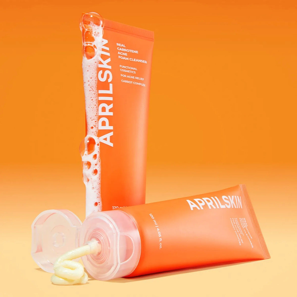 APRILSKIN Real Carrotene Acne Foam Cleanser 120ml