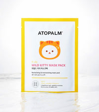 5 Atopalm Kids Wild Kitty Mask Sheets, 15g each, in a convenient pack.