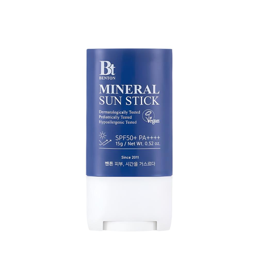 The BENTON Mineral Sun Stick SPF50/PA++++ 15g is a portable and convenient sun protection solution designed for easy, on-the-go application.