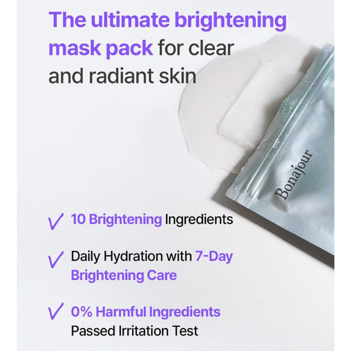 BONAJOUR Ultimate Glow Mask 7 Sheets