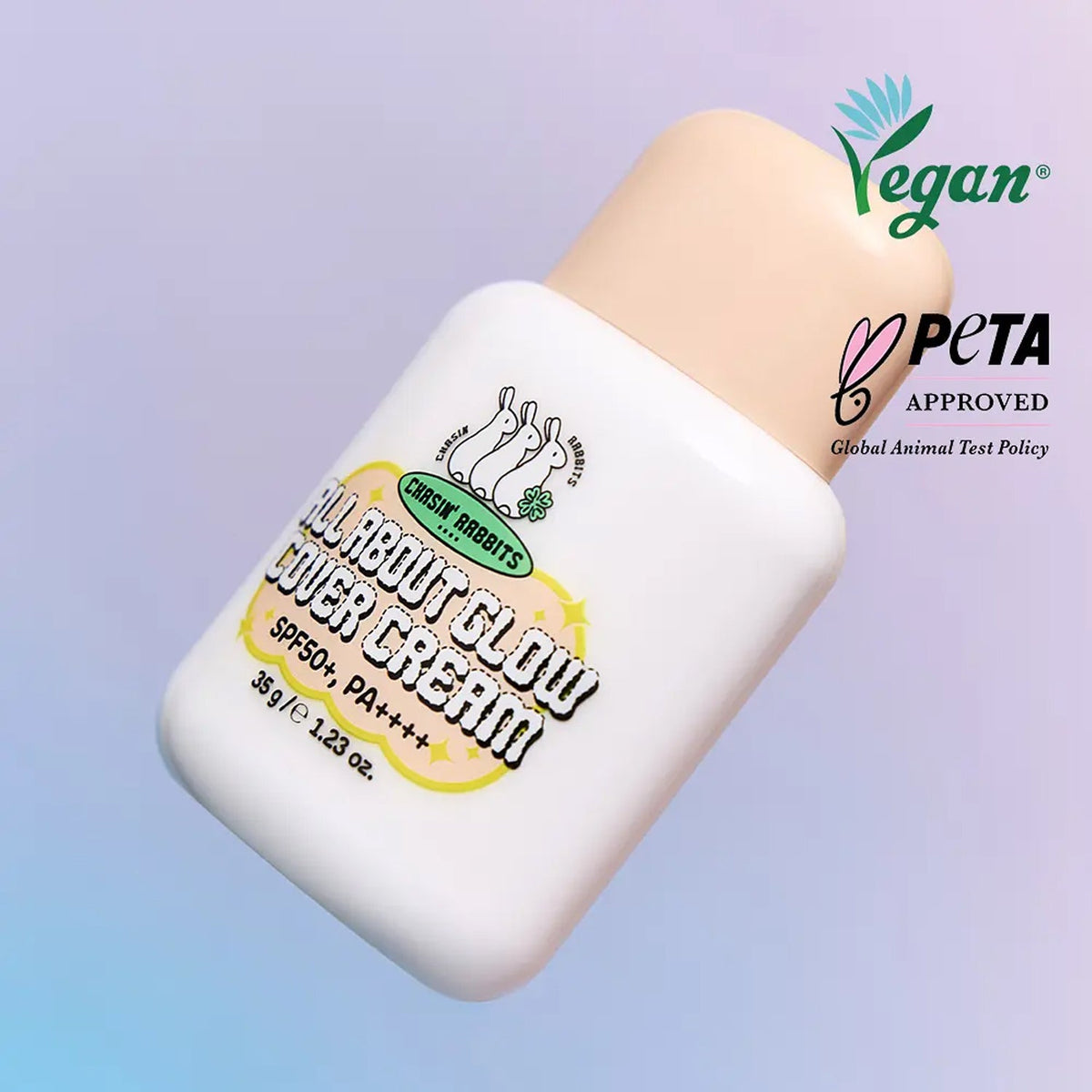CHASIN’ RABBITS All About Glow Cover Cream 35g Set (+Jumbo Puff)