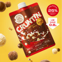 CRUNTIN Crunch Ball Protein Shake – Chocolate Flavor, 50g × 5 Packs