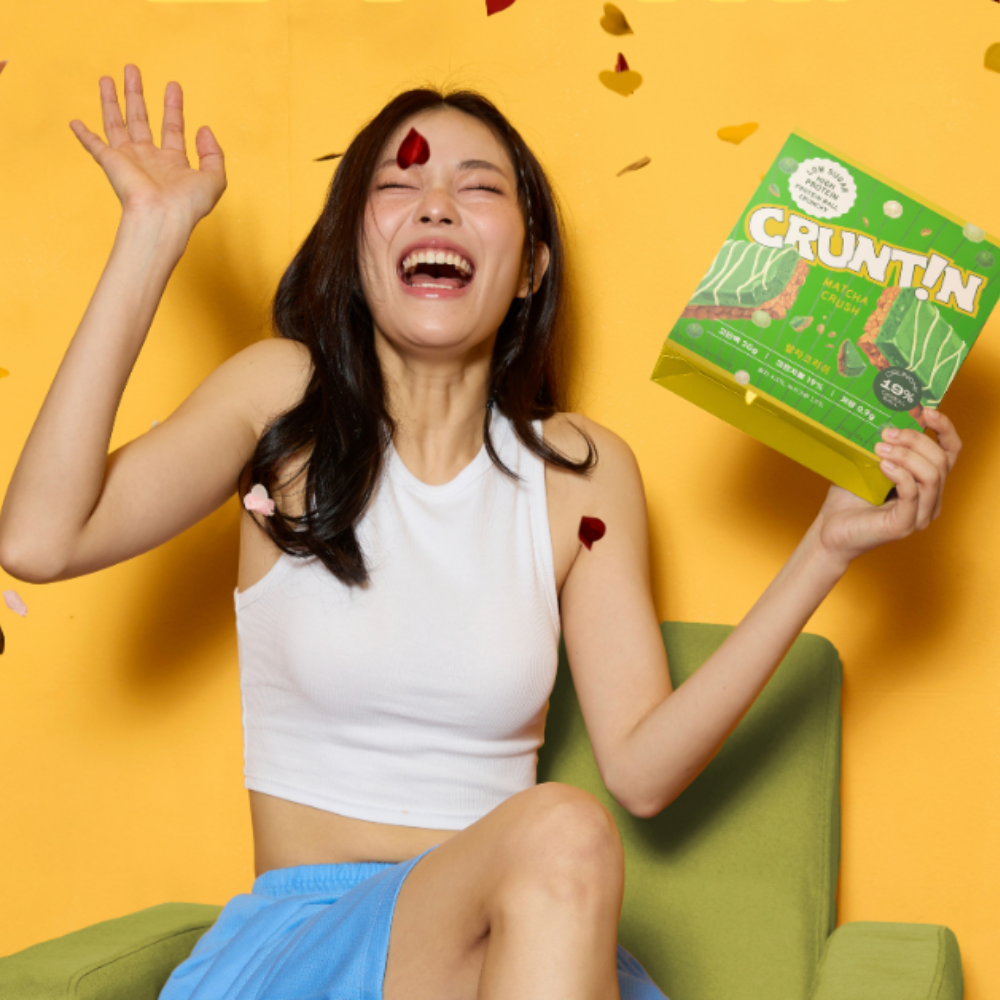 CRUNTIN Crunch Ball Protein Shake – Matcha Flavor, 50g × 5 Packs