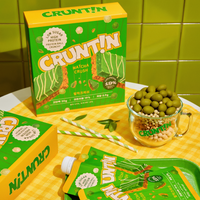 CRUNTIN Crunch Ball Protein Shake – Matcha Flavor, 50g × 5 Packs