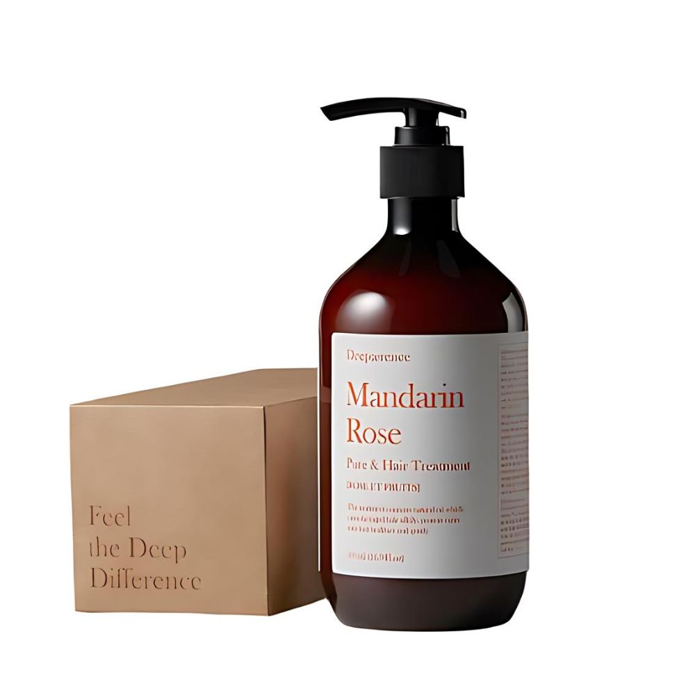 The Deep;erence Mandarin Rose Pure & Hair Treatment 500ml is a luxurious hair treatment that combines the refreshing essence of mandarin and the delicate fragrance of rose to deeply nourish and hydrate the hair.