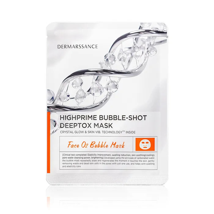 DERMARSSANCE Highprime Bubble Shot Deep Tox Mask 25ml x 5pcs