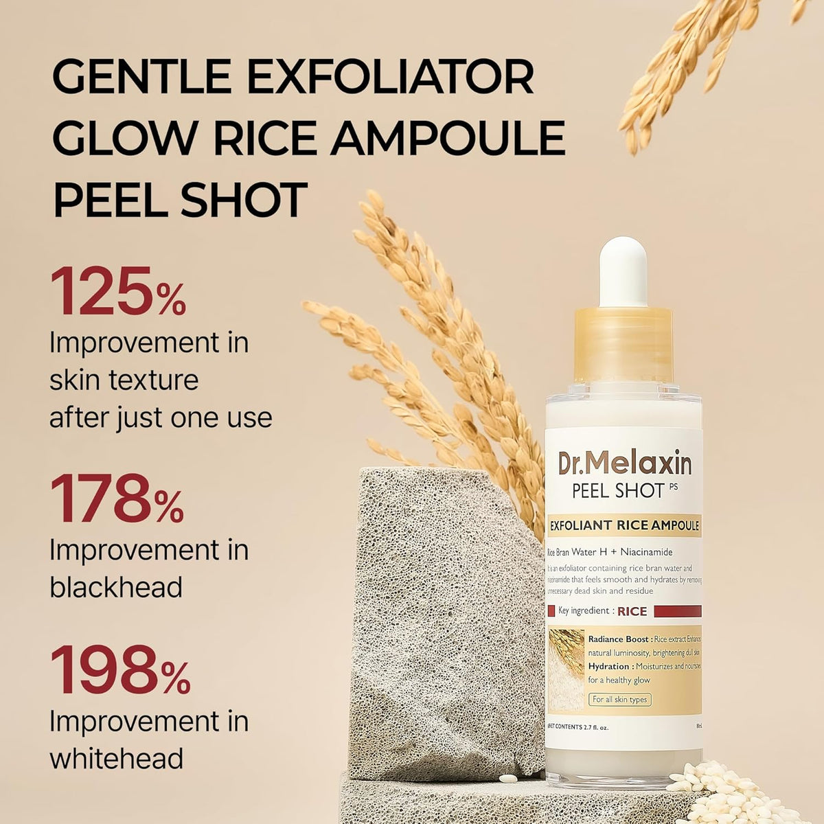 Dr.Melaxin Peel Shot Glow Rice Toner 200ml