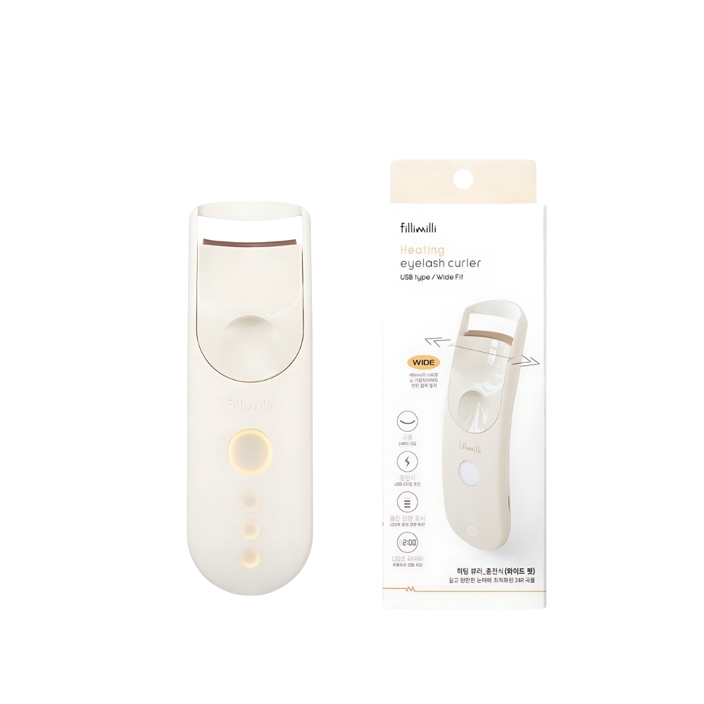 Filimili Heating Eyelash Curler, a sleek and efficient tool for achieving beautifully curled lashes.