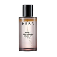 HERA Comfy Revitalizing Serum Mist 90ml, a refreshing mist that combines the hydrating power of a serum with the convenience of a mist.