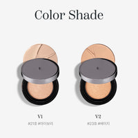 HEVVYMAKEUP Gleaming Skin Cushion V (Skin Fit) 10g SPF50++ PA++++ (+Refill Included) 2 Colors