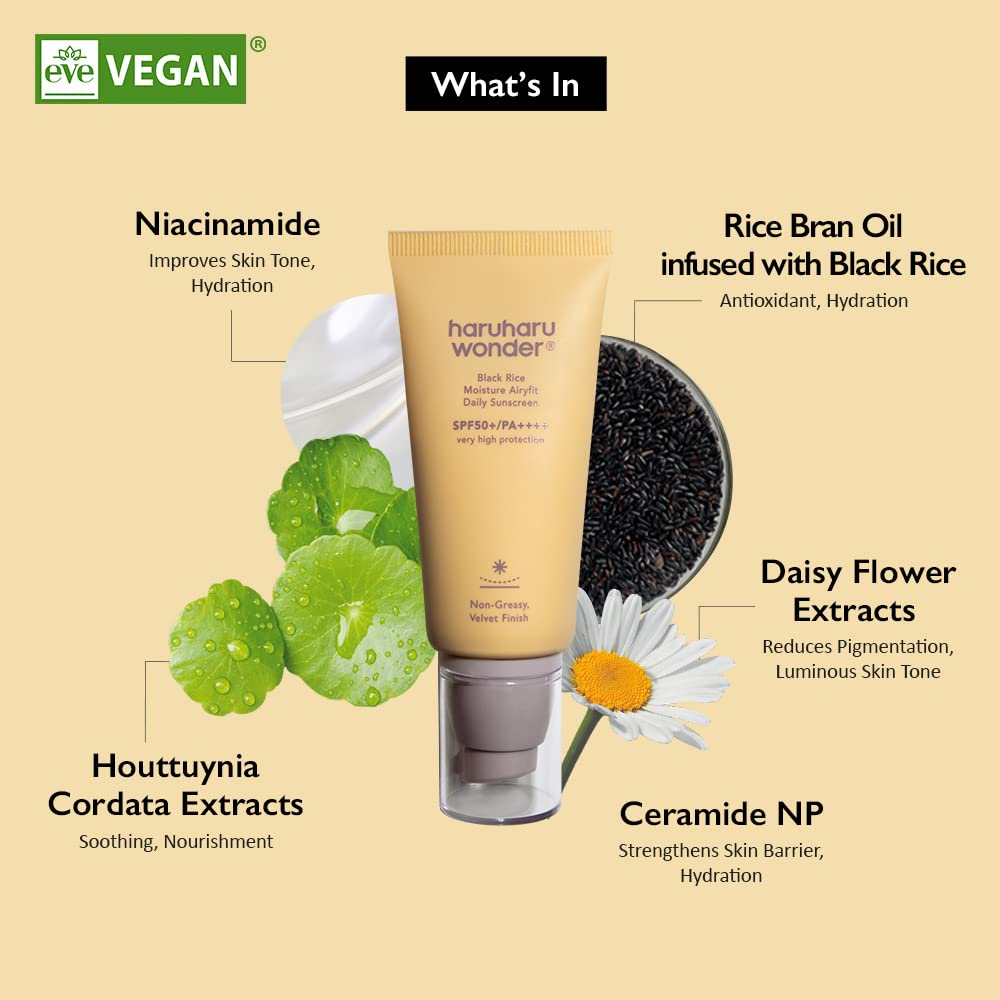 haruharu wonder Black Rice Moisture Airyfit Daily Sunscreen SPF50+ PA++++ 50ml