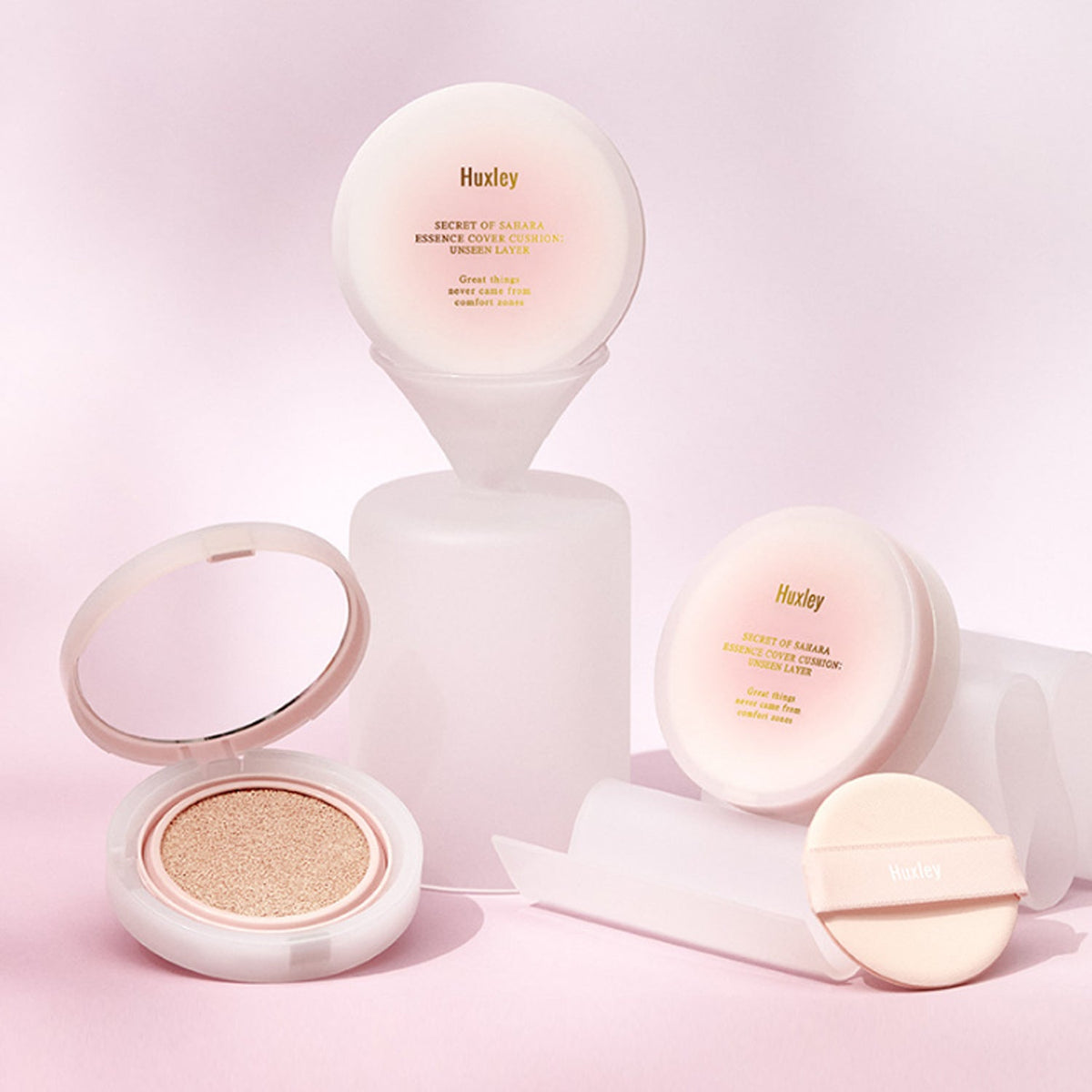 Huxley Essence Cover Cushion Unseen Layer (Original) - 12g (Shade: 02 Coral Sand)