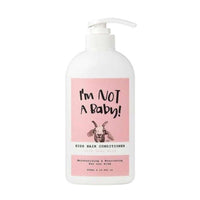 I'm Not A Baby! Kids Hair Conditioner with Goat Milk. This 500ml conditioner is specially formulated with nourishing goat milk to gently detangle and moisturize delicate hair