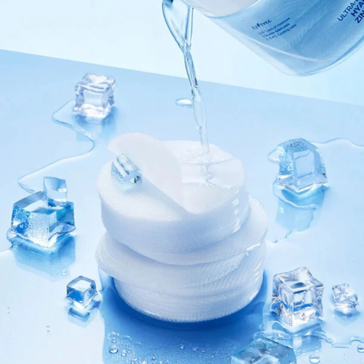 Isntree Ultra-low Molecular Hyaluronic Acid Zinc Cooling Pad 150ml 60ea