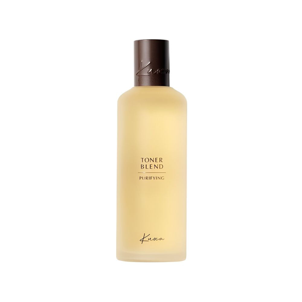Kuoca Toner Blend Purifying 130ml, a clarifying toner designed to purify and balance the skin, helping to remove impurities and excess oil.