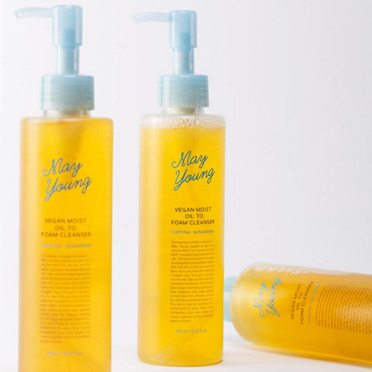 May Young Vegan Moist Oil To Foam Cleanser 195ml