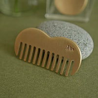 NOTDAM Bangjja Brassware Apple-Comb Scalp Gua Sha Comb with Complimentary Jeogori Gift