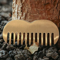 NOTDAM Bangjja Brassware Apple-Comb Scalp Gua Sha Comb with Complimentary Jeogori Gift