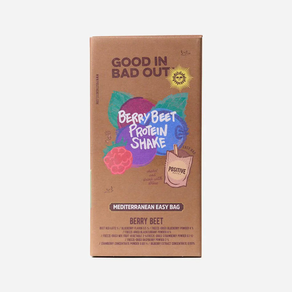Positive Hotel Mediterranean Easy Bag Berry Beet Protein 1box (45g* 9)