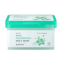SKINFOOD Basil Tea Tree C-Nic Daily Mask 270g (30 Sheets)