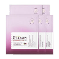 The SKINFOOD Fig Vegan Collagen Hydrogel Mask Sheet (5ea) is a nourishing mask designed to boost skin elasticity and hydration.