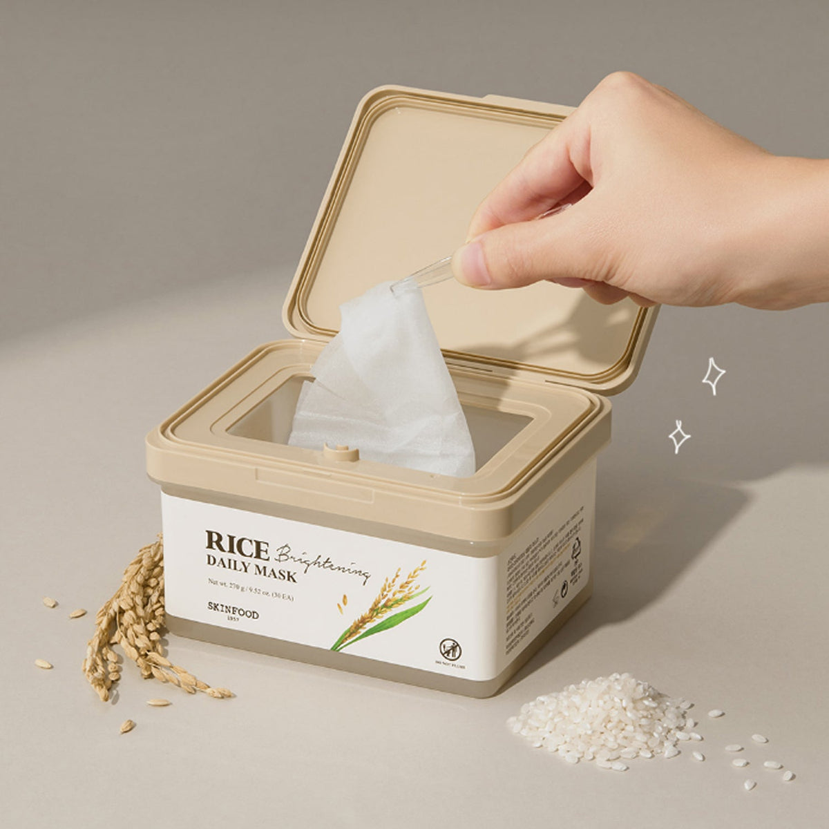SKINFOOD Rice Brightening Daily Mask 30 sheets