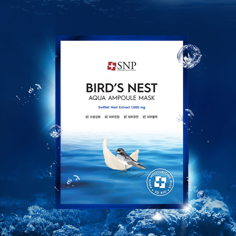 Snp Bird's Nest Aqua Ampoule Mask 25ml x 10ea