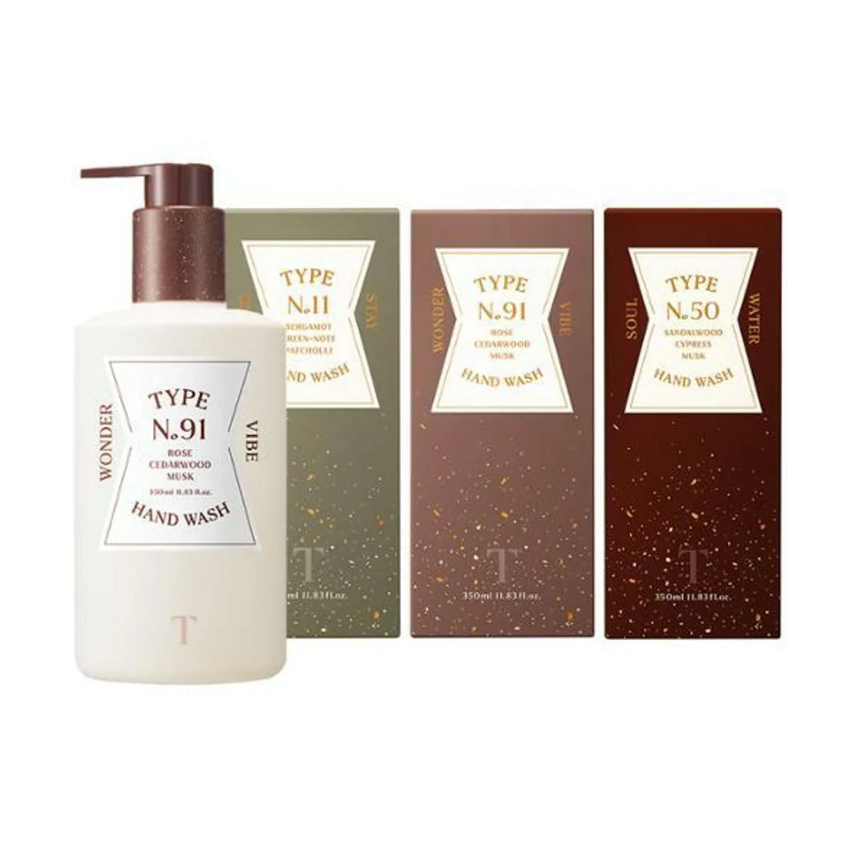 TYPE No. Hand Wash 350ml 3 Types
