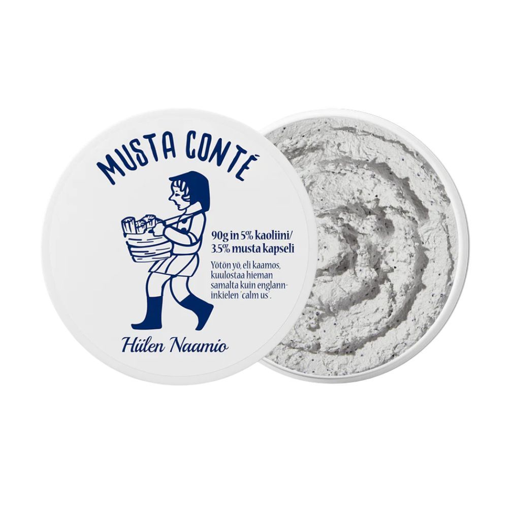 Torhop Musta Conte Mask 90g, a deep-cleansing mask enriched with activated charcoal to purify and detoxify the skin.