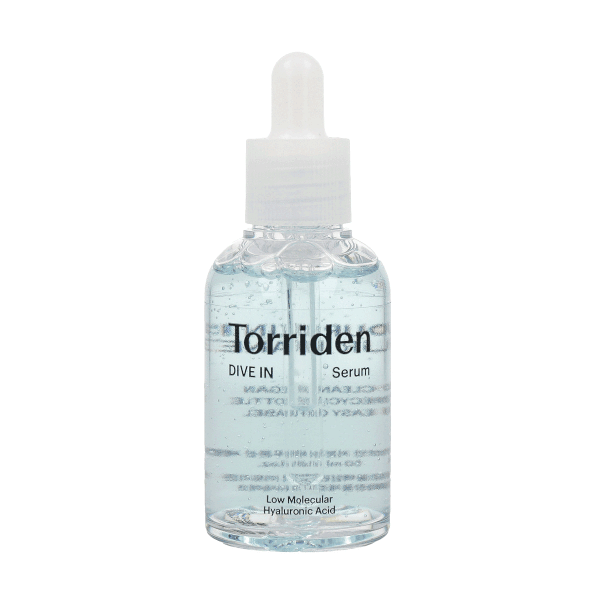 Torriden *renew* Dive-In Low Molecule Hyaluronic Acid Serum 50ml - eatures a lightweight, non-greasy texture that absorbs quickly into the skin.