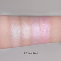 Enhance your features with the WAKEMAKE Glow Contouring Highlighter Palette, 7.8g, containing various highlighting shades.