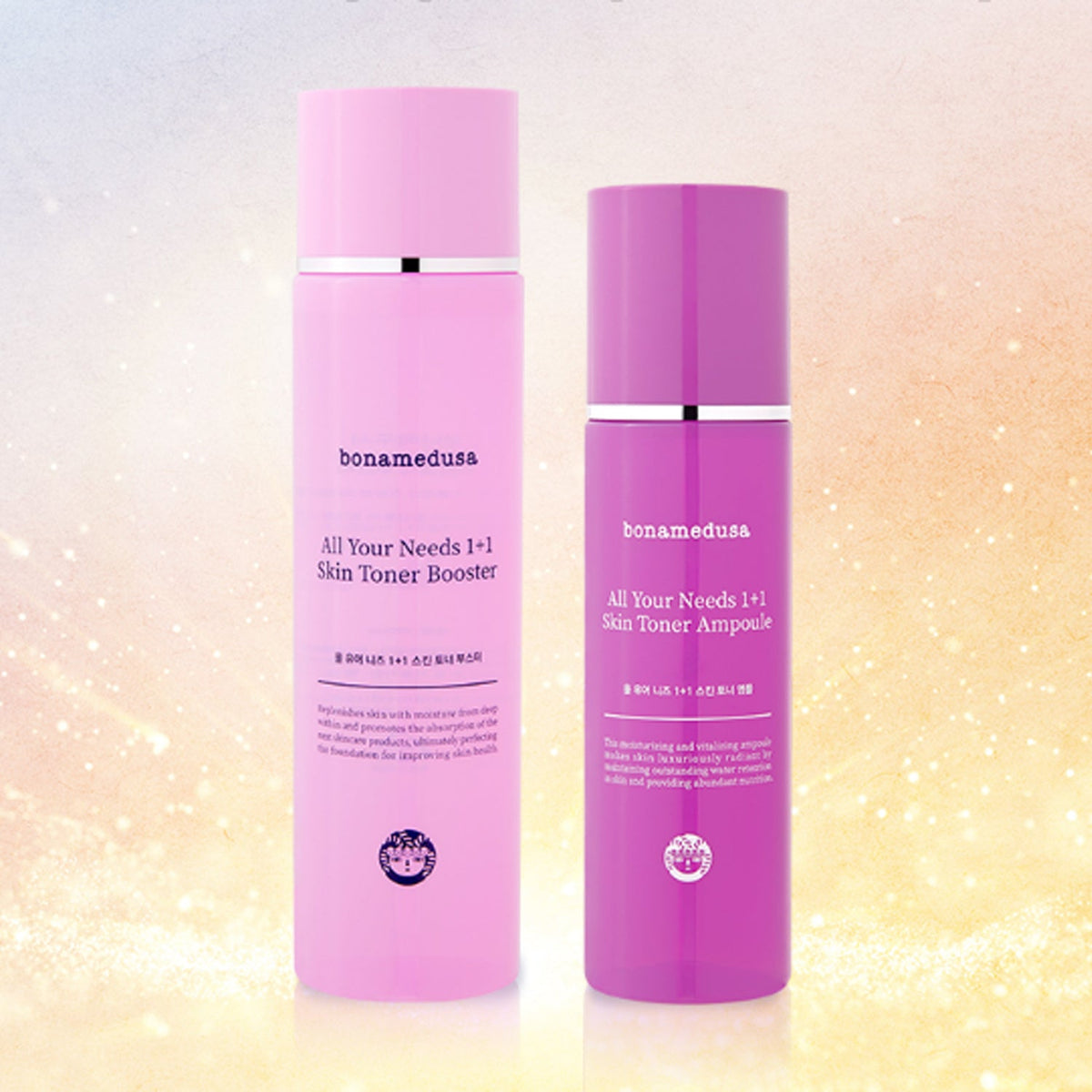 bonamedusa All Your Needs 1+1 Skin Toner Booster & Ampoule Set