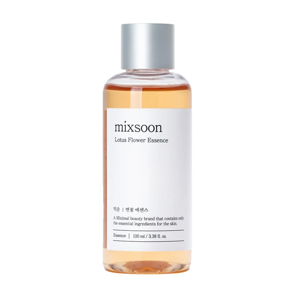The mixsoon Lotus Flower Essence 100ml is a hydrating and revitalizing skincare product infused with lotus flower extract.