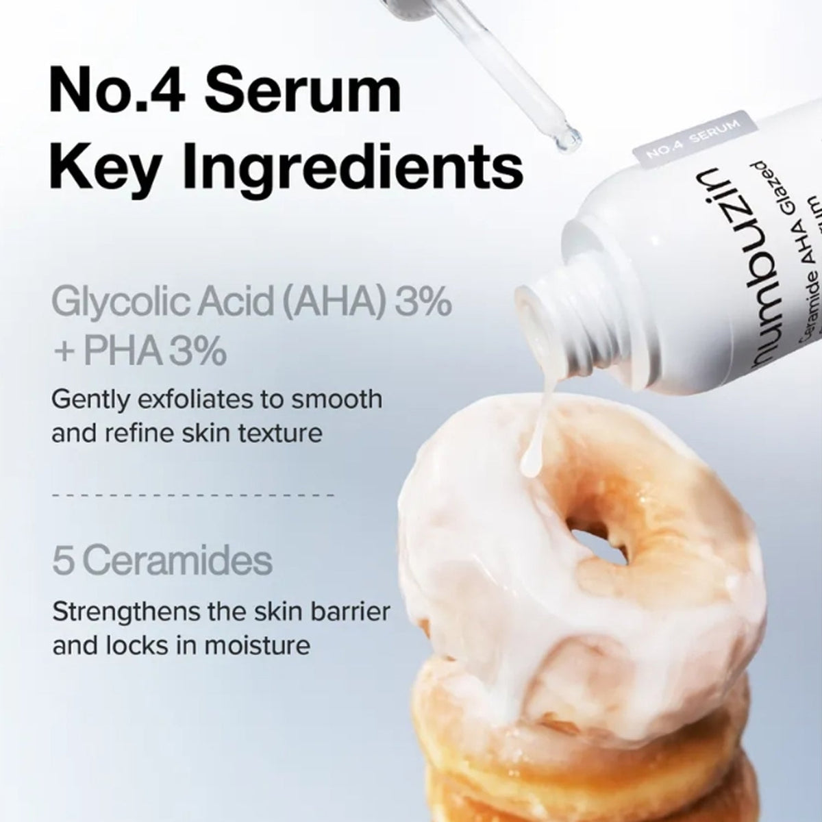 numbuzin No.4 Ceramide AHA Glazed Skin Prep Serum 30ml